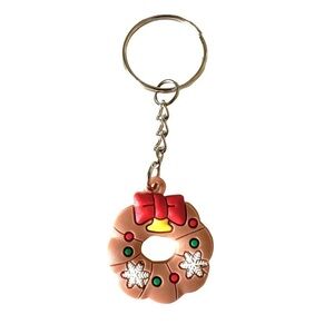 🔴 5 for $10 ONE Holiday Festive Christmas Ring Key Chain